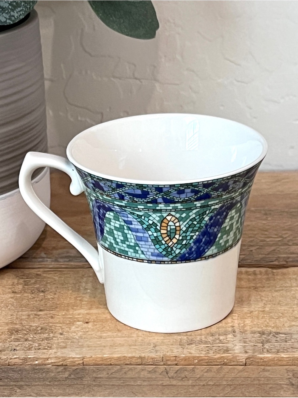 Mikasa Ultima Plus La Costa HK 710 Mosaic Fine China Coffee Cup Mug - Picture 2 of 4